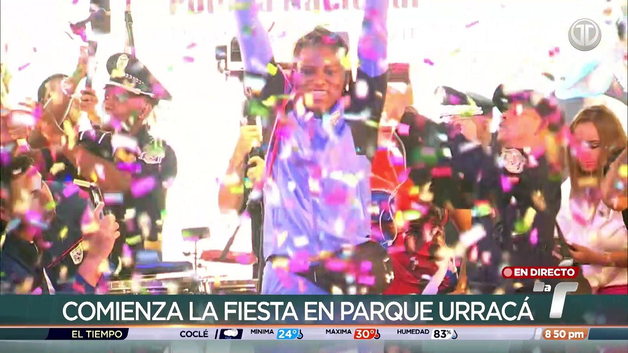 Con mucha alegría y fuegos artificiales panameñ...
