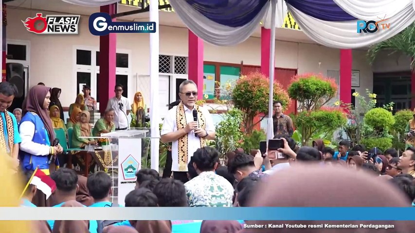 Zulkifli Hasan Sosialisasi Kecintaan Produk Dalam Negeri Kepada Para Pelajar di Lampung