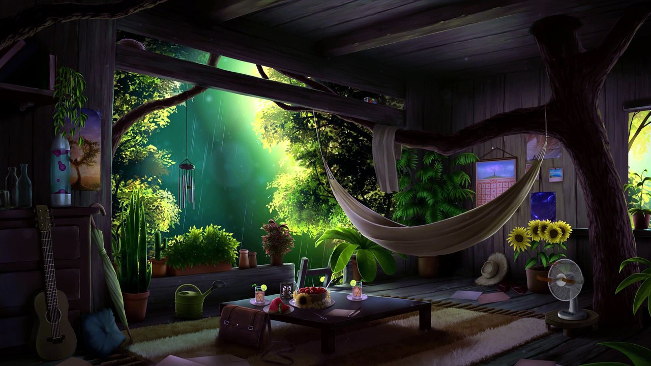 treehouse summer rain