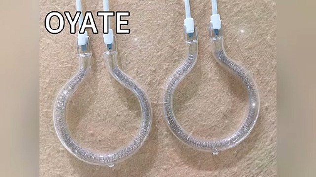 1300w Circular type quartz infrared halogen heating tube tungsten filament lamps