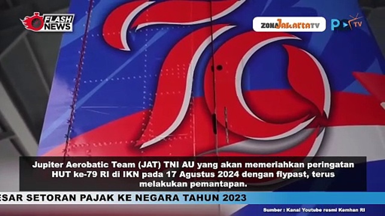 JUPITER AEROBATIC TEAM SIAP BERAKSI DI LANGIT IKN DALAM MOMEN HUT RI KE-79