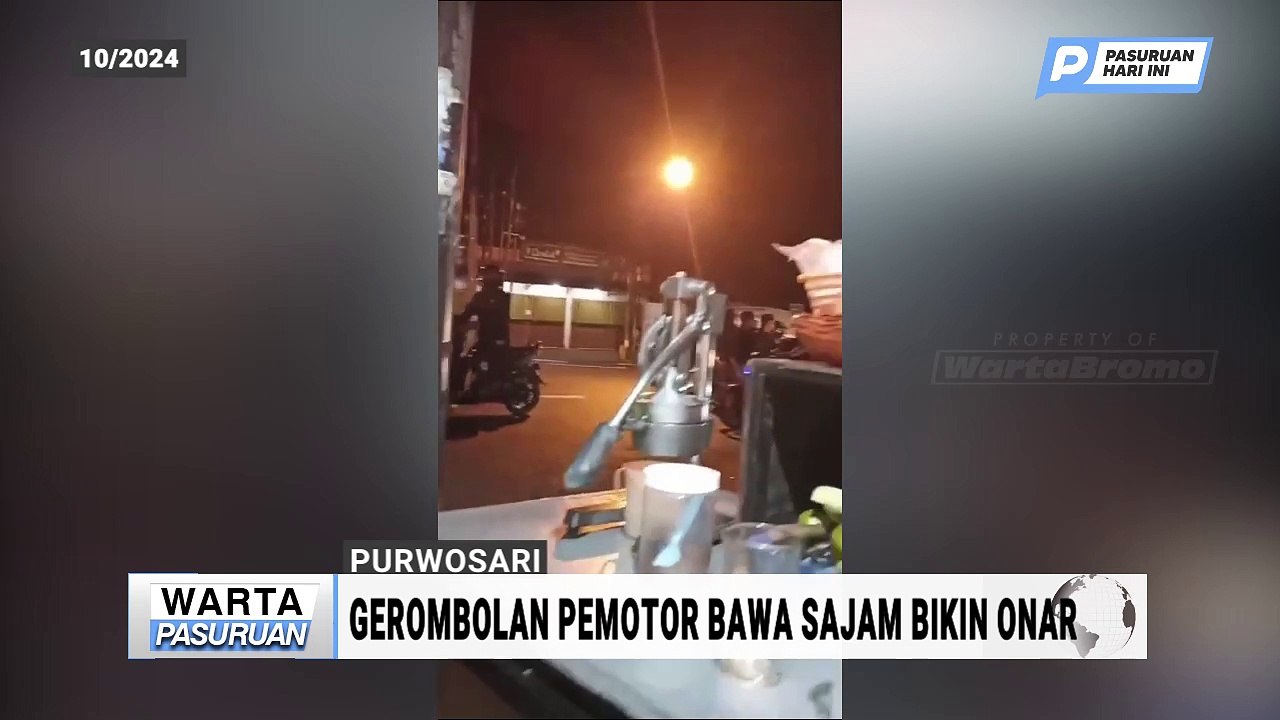 Resah! Geng Motor Bersenjata Tajam Ganggu Ketertiban di Purwosari