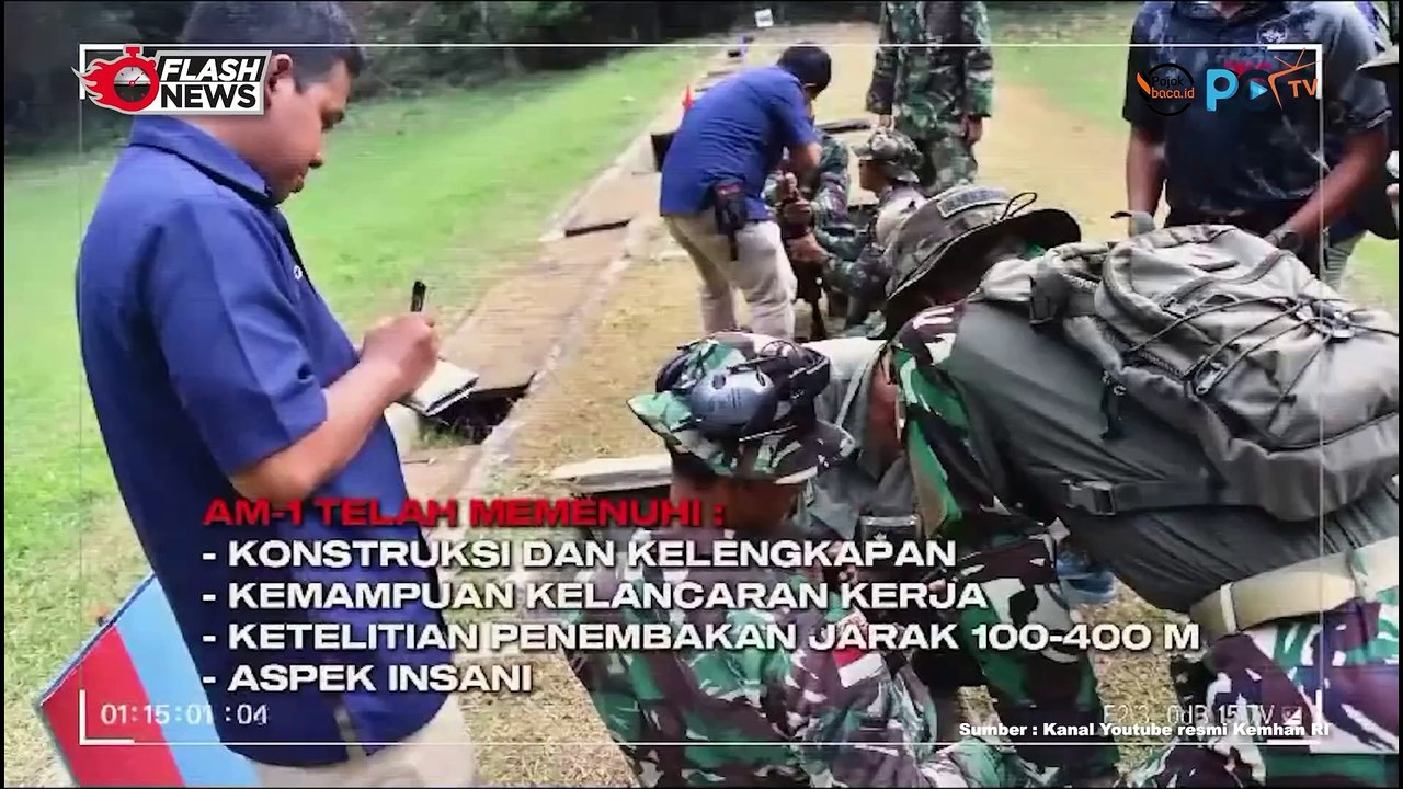 Tim AARM Kopassus Lakukan Uji Performa Senjata AM-1 Buatan PT Pindad