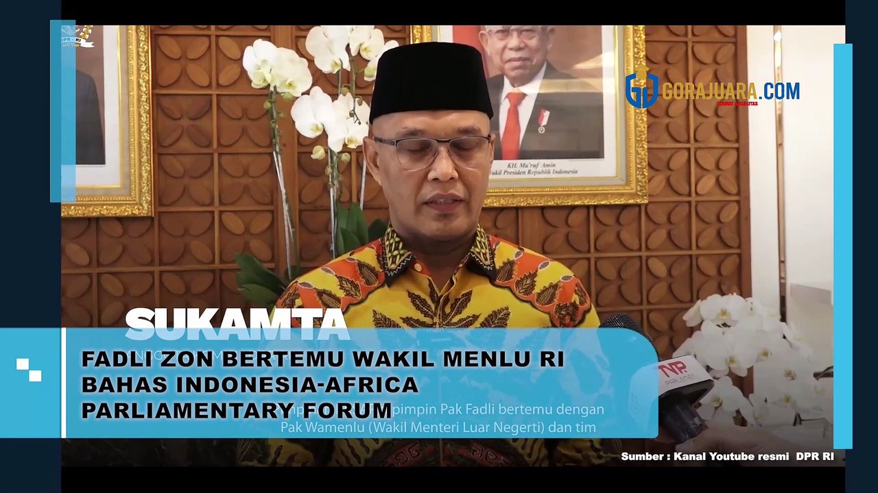 FADLI ZON BERTEMU WAKIL MENLU RI BAHAS INDONESIA-AFRICA PARLIAMENTARY FORUM