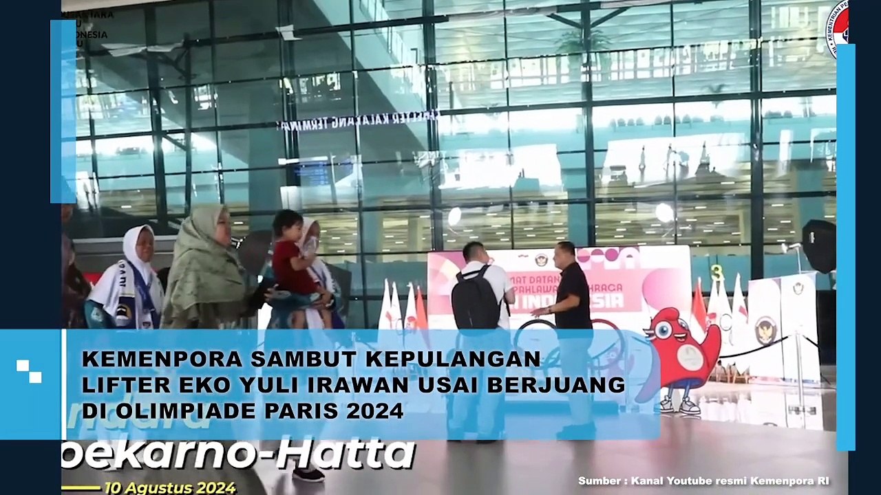 Kemenpora Sambut Kepulangan Lifter Eko Yuli Irawan Usai Berjuang di Olimpiade Paris 2024