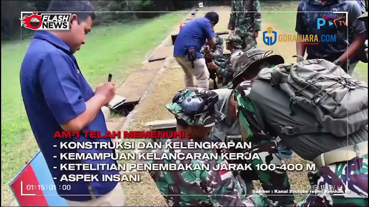 TIM AARM KOPASSUS LAKUKAN UJI PERFORMA SENJATA AM-1 BUATAN PT PINDAD