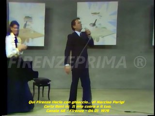 Qui Firenze liscio con ghiaccio... Carla Boni in Il mio cuore e il tuo. Canale 48 - 04 01 1979