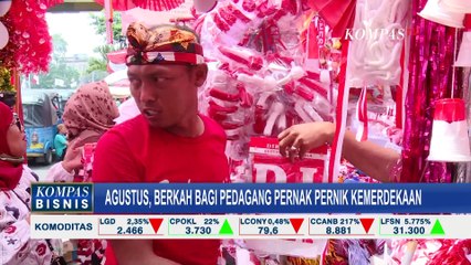 Agustus Membawa Berkah Bagi Pedagang Pernak Pernik Kemerdekaan