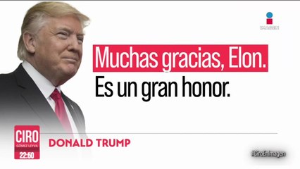 Donald Trump participó en una plática con Elon Musk a través de X