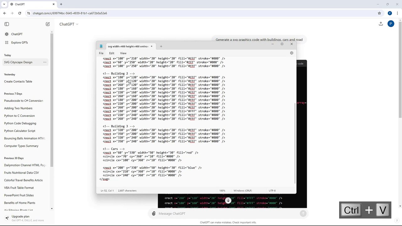 ChatGPT Course Section 19 Generating SVG Codes