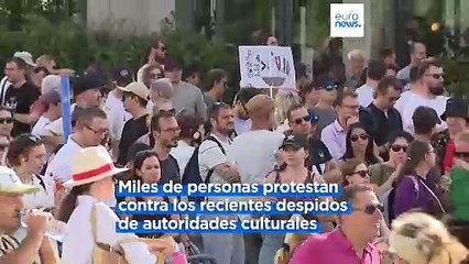 Manifestación en Eslovaquia contra los "despidos políticos" en el ámbito de la cultura