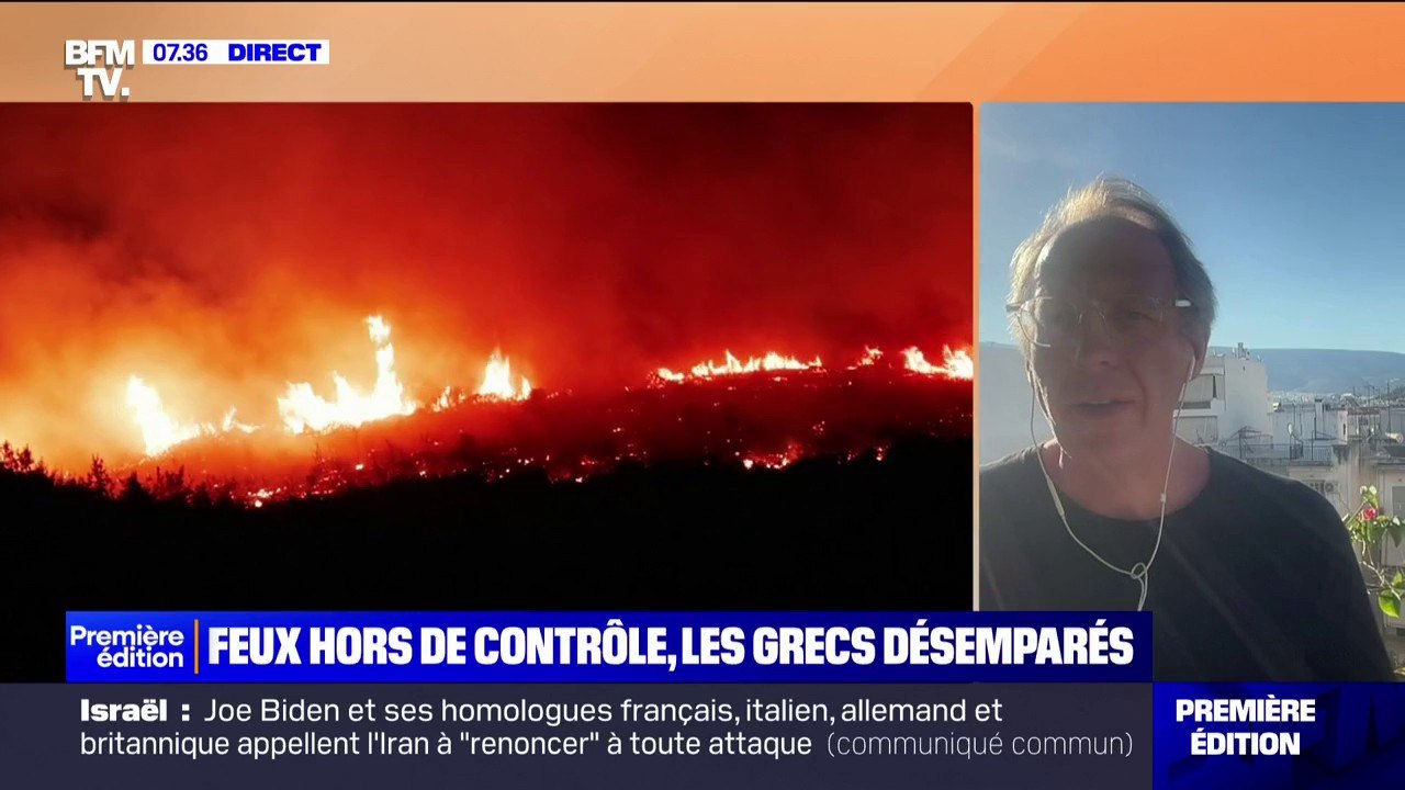 Incendie en Grèce: une première victime retrouvée morte dans un magasin détruit par les flammes