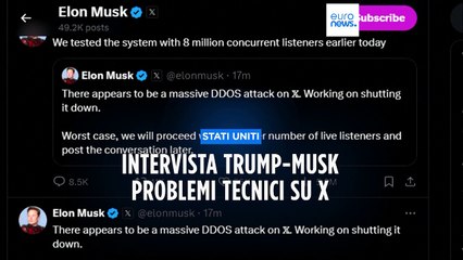 Musk intervista Trump, cyberattacco su X: tra i temi affrontati la politica estera e le elezioni