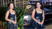 Ahsaas Channa Gears A Black-Blissful Gorgeous Glittery Outfit For Her 25th BIRTHDAY BASH!