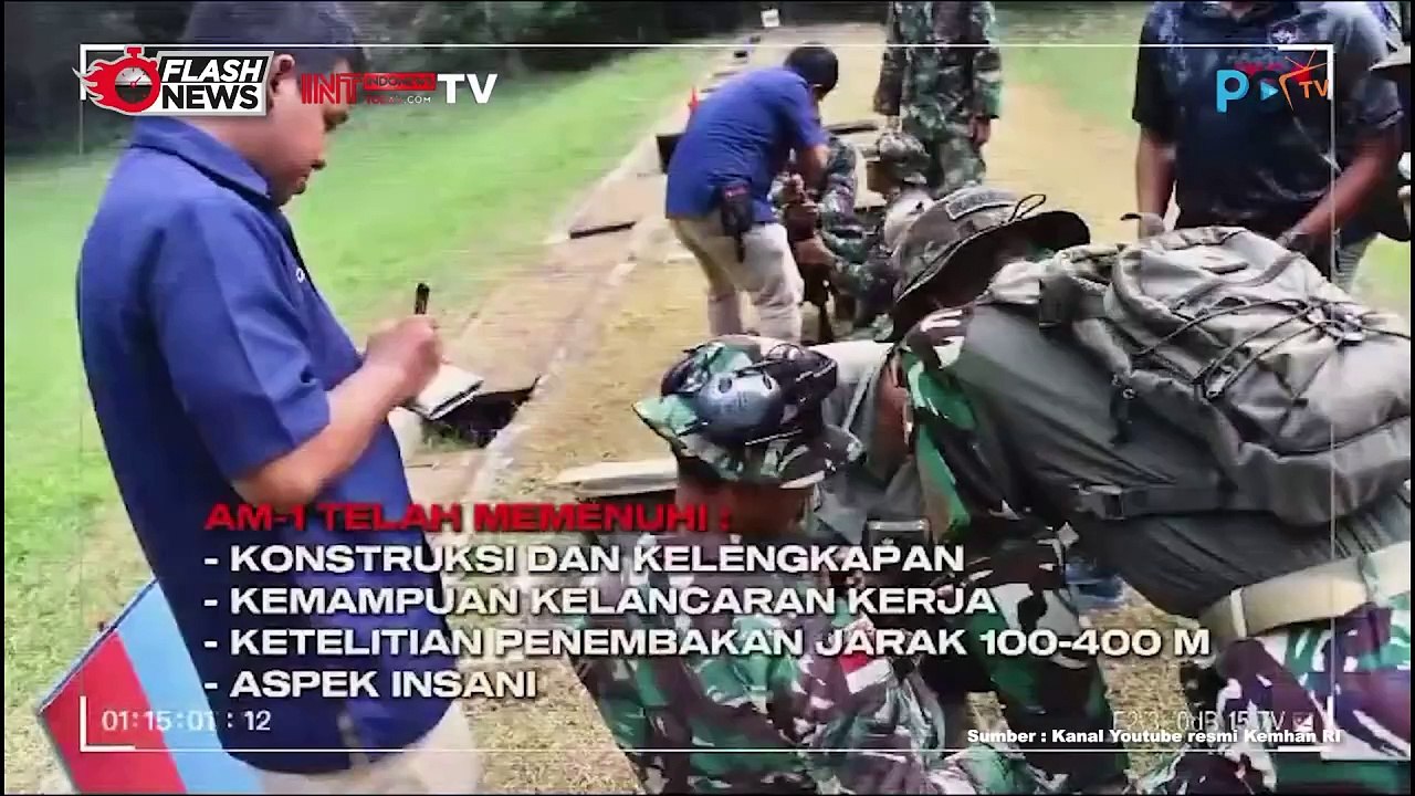 Tim AARM Kopassus Lakukan Uji Performa Senjata AM-1 buatan PINDAD