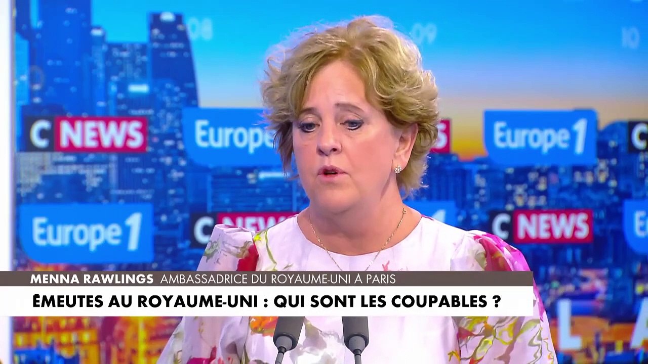 Émeutes au Royaume-Uni : «Il y a eu des actes racistes contre des mosquées et des minorités», souligne Menna Rawlings