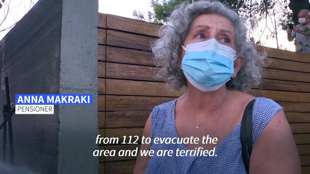 Greece wildfires: Athens suburbs burn as thousands flee