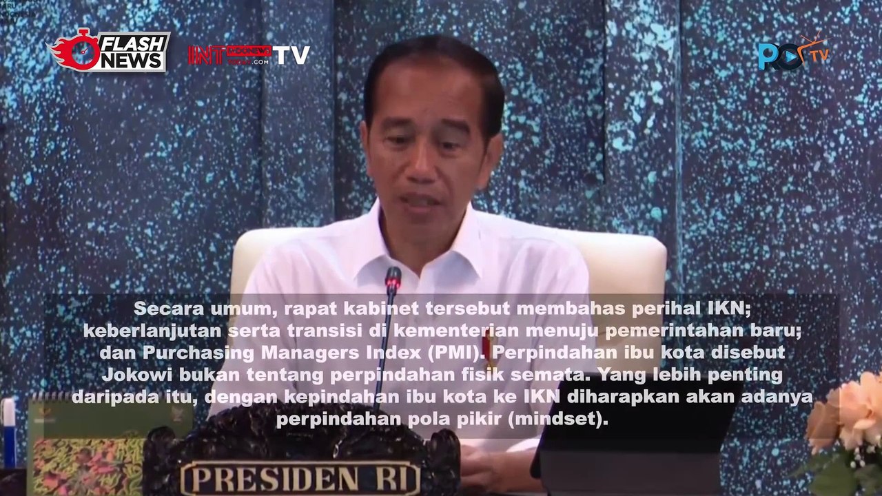 Sidang Kabinet Perdana di IKN, Prabowo Hadir Sebagai Presiden Terpilih 2024-2029