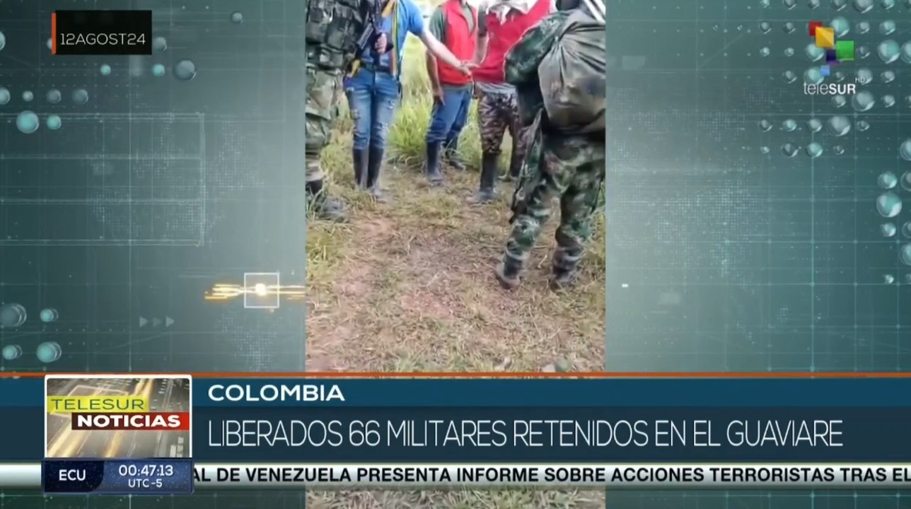 Liberan a 66 soldados retenidos por más de 72 horas en Colombia