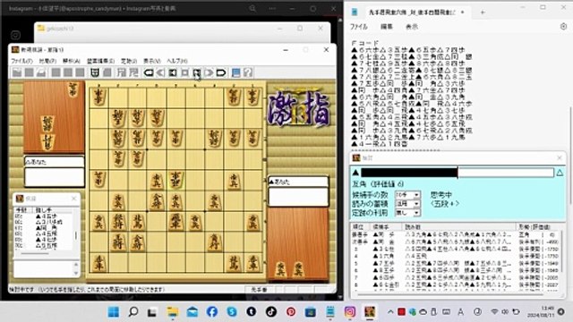 Shogi Opening Moves in Replay #2: Black Static Rook Badger vs. White 4th-File Rook Mino 4Five-Pon