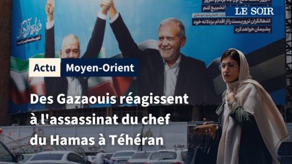 Des Gazaouis réagissent à l'assassinat du chef du Hamas à Téhéran