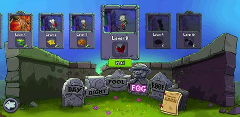 Plants vs. Zombies FREE level 8 fog