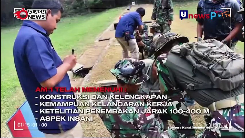 Tim AARM Kopassus Lakukan Uji Performa Senjata AM-1 Buatan PT Pindai