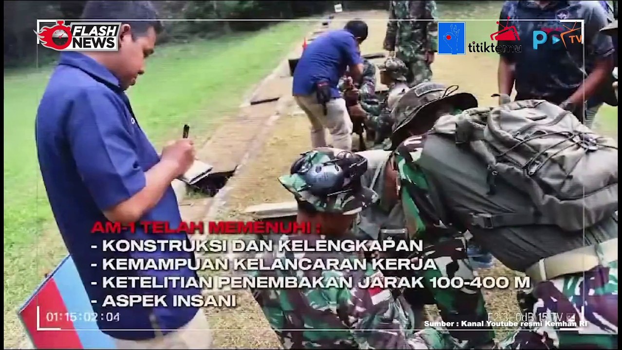 Tim AARM Kopassus Lakukan Uji Performa Senjata AM-1 Buatan PT Pindad