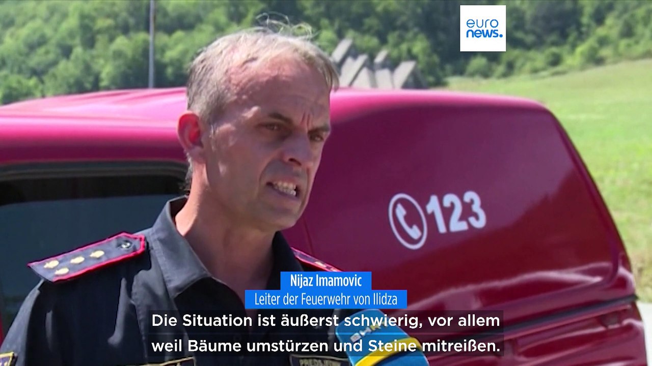 Urwald in Europa von Flammen bedroht: Waldbrand bei Tjentiste in Bosnien-Herzegowina