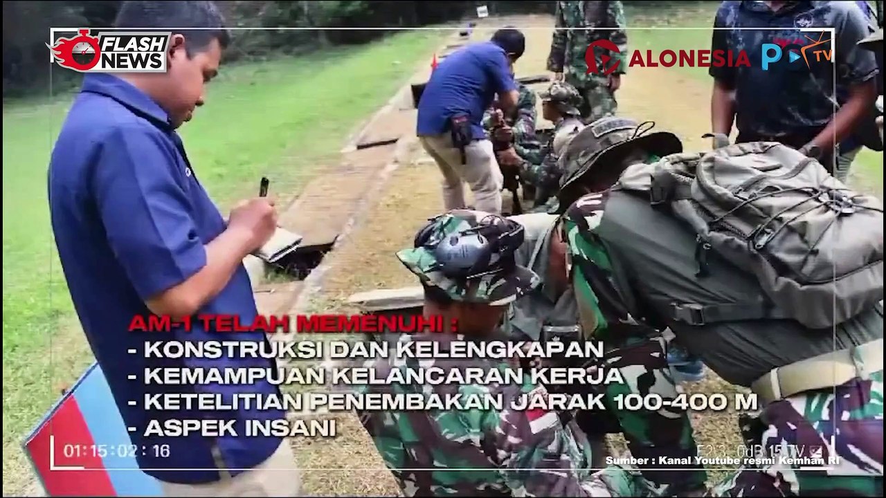 Tim AARM Kopassus Lakukan Uji Performa Senjata AM-1 Buatan Pindad