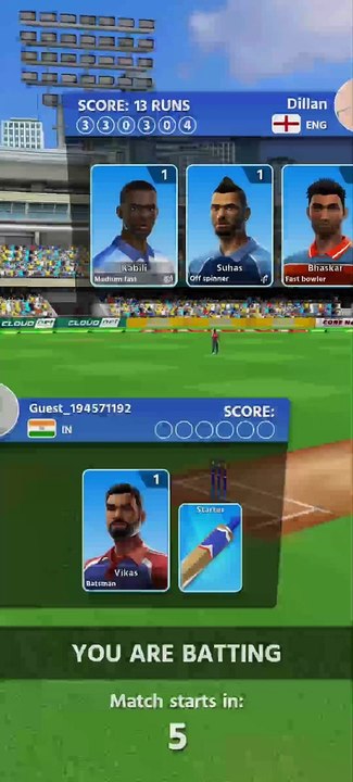 Cricket league game