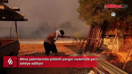 25 metrelik alevler, patlama sesleri duyuldu! Yunanistan yardım çağrısında bulundu, Türk uçakları havalandı