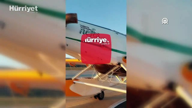 Yunanistan'daki orman yangınına müdahale için 2 uçak ve 1 helikopter gönderildi