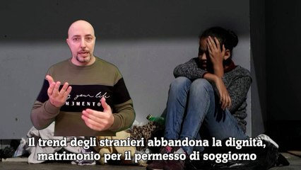 Il trend degli stranieri abbandona la dignità, matrimonio per il permesso di soggiorno