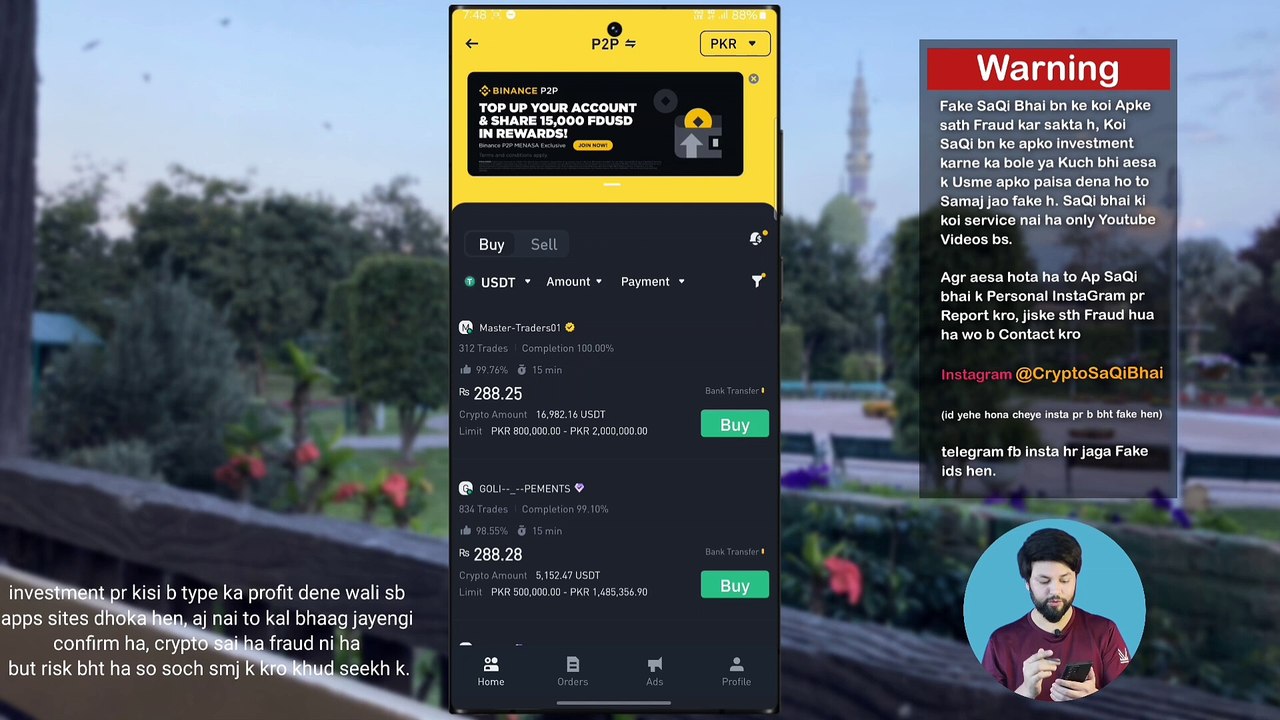 Binance p2p Fraud in Pakistan _ How to Avoid Scam in Binance