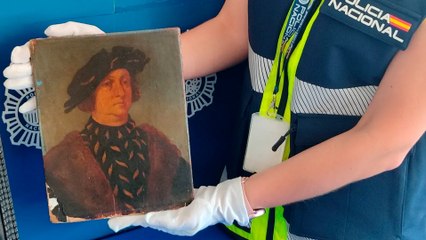 Un permiso caducado destapa que viaja con una copia fraudulenta de un cuadro de Leonardo da Vinci