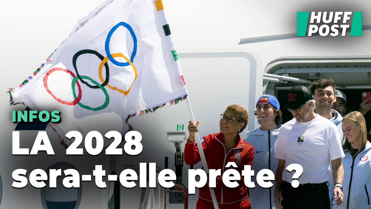 Après les JO de Paris 2024, le drapeau olympique est arrivé à Los Angeles