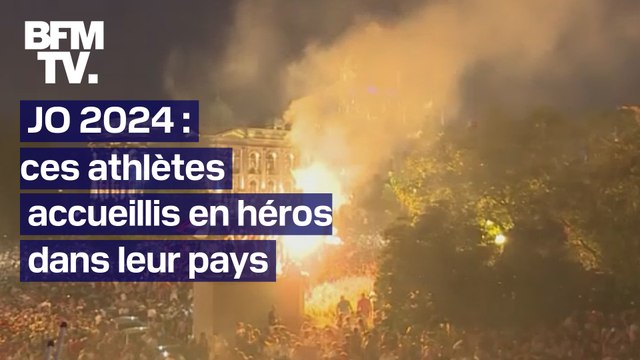 JO 2024: le retour de ces athlètes accueillis en héros dans leur pays