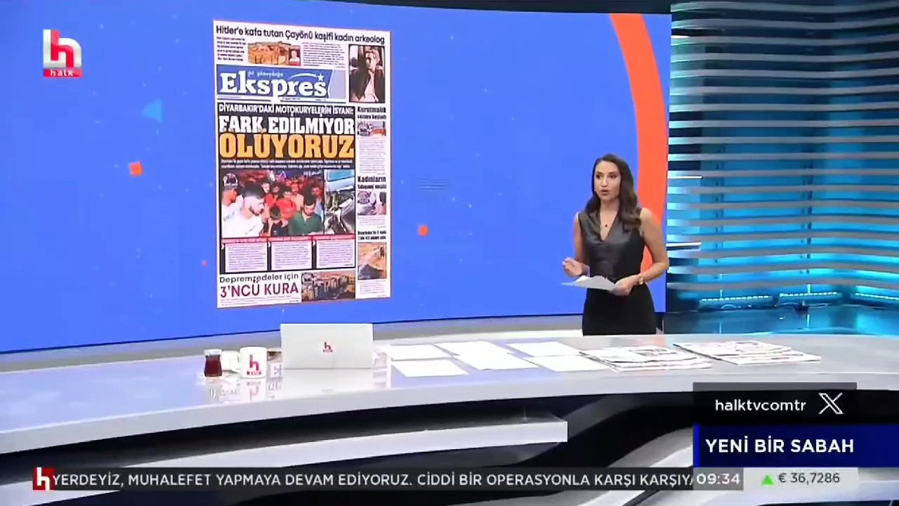 Gazetemiz @ekspreshaber_'in "FARK EDİLMİYOR ÖLÜYORUZ" manşeti GÖZDE ŞEKER ile Yeni Bir Sabah programında. @halktvcomtr @gozdeseker
