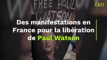 Des manifestations en France pour la libération de Paul Watson