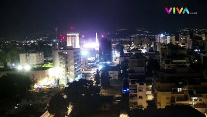 Ganas! Israel Menyala Bak Neraka Dihujani Proyektil Iran