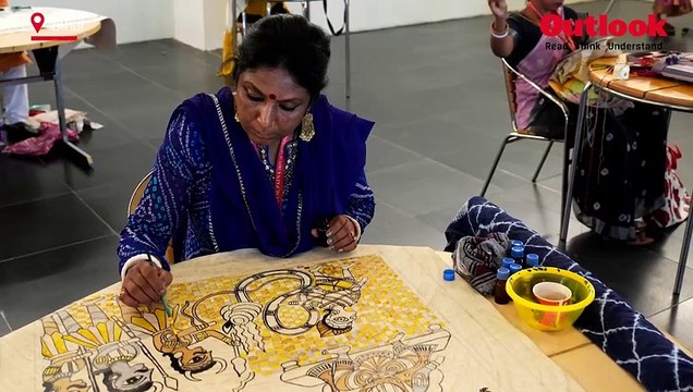 Lanka Dahan and From Earth to Earth in Mithila Painting: Bihar Museum Exhibition | Vaidehi Sita
