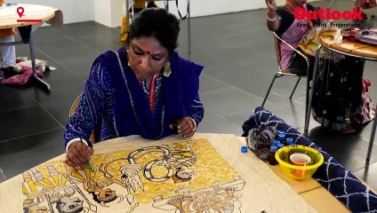 Lanka Dahan and From Earth to Earth in Mithila Painting: Bihar Museum Exhibition | Vaidehi Sita