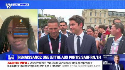 Lettre de Renaissance: "Le camp présidentiel qui exclut LFI du camp républicain, je trouve ça choquant", déclare Aminata Niakate (Écologistes)