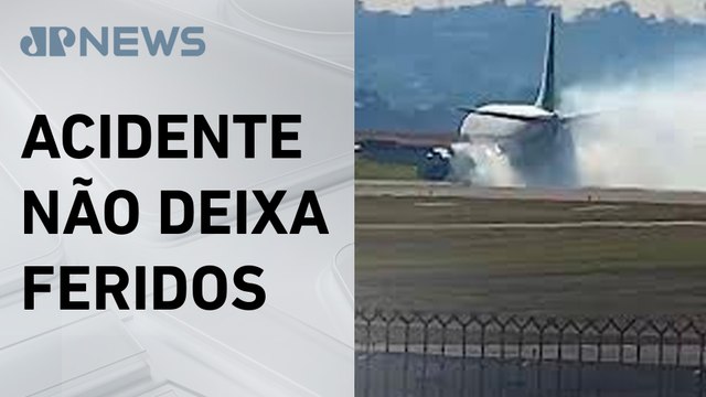 Pneu de avião da Boeing estoura e fecha pista de Viracopos (SP) por 2 horas