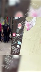 Incidente entre dos hombres en la Rambla de Barcelona