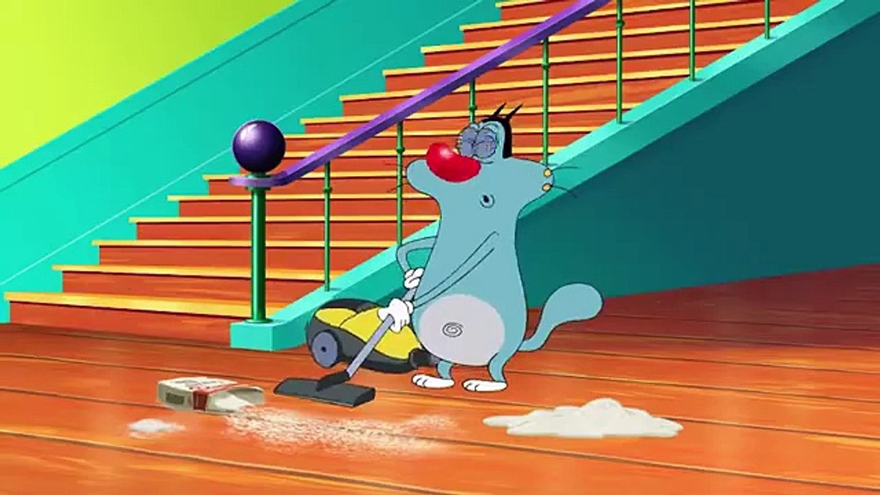 हिंदी Oggy and the Cockroaches - Oggy and the Flour Man (S01E4) Hindi Cartoons for Kids