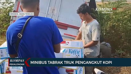 Kecelakaan Minibus dan Truk di Brebes: Minibus Ringsek, Truk Terperosok ke Sawah
