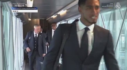 Más que significativo este vídeo de Ancelotti y Mbappé bajando juntos del avión