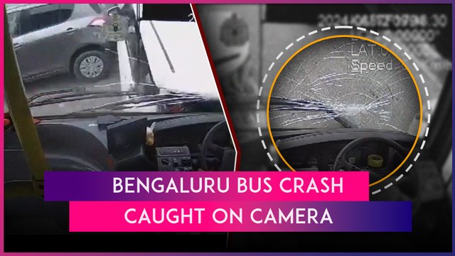 Bengaluru: BMTC Bus Driver Loses Control, Rams Multiple Bikes & Cars On Hebbal Flyover; 2 Injured